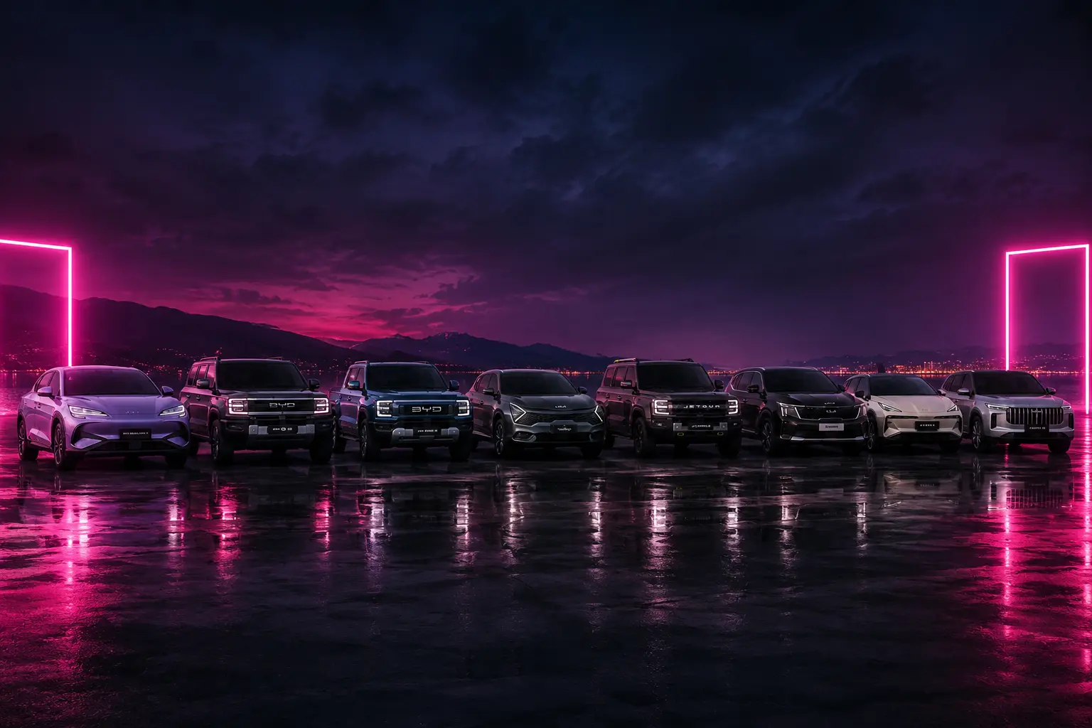Chinese Vehicle Lineup — BYD, Jetour, Denza and more